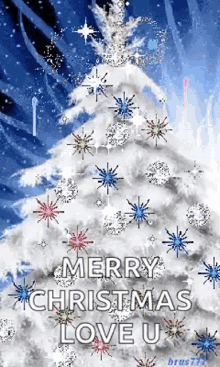 merry christmas eve christmas tree happy holidays love you