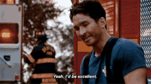 Station19 Travis Montgomery GIF - Station19 Travis Montgomery Yeah Id Be Excellent GIFs