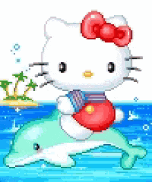Hello Kitty Sanrio GIF - Hello Kitty Sanrio Dolphin GIFs