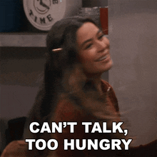 Cant Talk Im Hungry Carly Shay GIF