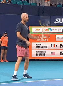Adrian Mannarino Racquet Bounce GIF - Adrian Mannarino Racquet Bounce Tennis GIFs