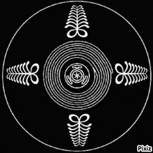 the flower of life is surrounded by a circle of numbers