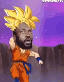 Goku Caricature GIF