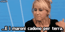 Luciana Littizzetto Cadono I Maroni GIF