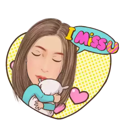 I Miss You Missing You Sticker - I Miss You Miss You Missing You Stickers
