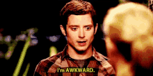 Awkward Elijah Wood GIF - Awkward Elijah Wood Dating GIFs