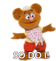 So Do I Baby Fozzie Sticker - So Do I Baby Fozzie Muppet Babies Stickers