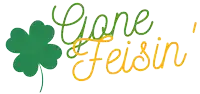 a logo that says gone & feisin with a clover on it