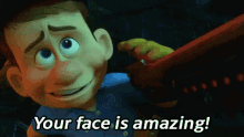 Your Face Is Amazing - Wreck It Ralph GIF - Wreck It Ralph Disney Jack Mc Brayer GIFs