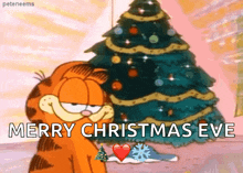 Garfield Christmastree GIF - Garfield Christmastree Merrychristmas GIFs