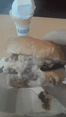 Dairy Queen Mushroom Cheeseburger GIF