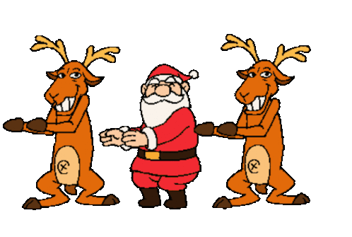 Happy Dance Merry Christmas Sticker - Happy Dance Merry Christmas Santa Claus Stickers