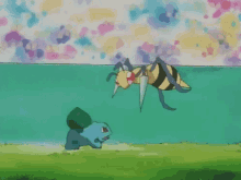 Pokemon Bulbasaur GIF - Pokemon Bulbasaur Bee Drill GIFs