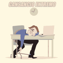 Cansancio Extremo En La Oficina GIF - Cansancio Pereza Cansado GIFs