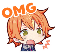 a cartoon character with a surprised look on his face and the word omg written above him