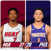 Miami Heat (27) Vs. Phoenix Suns (29) First-second Period Break GIF - Nba Basketball Nba 2021 GIFs