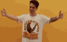 Brendon Urie Panic At The Disco GIF - Brendon Urie Panic At The Disco Hug Myself GIFs