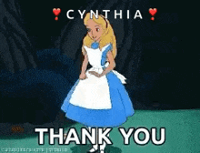 Thank You Alice In Wonderland GIF - Thank You Alice In Wonderland Thanks GIFs