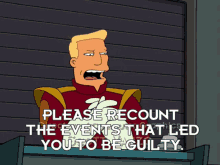 futurama zapp brannigan guilty events please recount the events that led you to be guilty