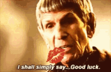 Spock Good Luck GIF