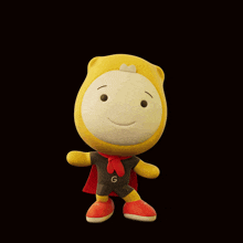 a cartoon character with the words fun day written above him