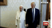 Pope Trump GIF - Pope Trump Hand Swat GIFs