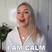 I Am Calm Tracy Kiss GIF - I Am Calm Tracy Kiss I Am Relaxed GIFs