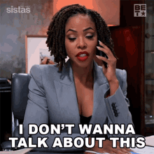 I Dont Wanna Talk About This Anymore Andrea Barnes GIF - I Dont Wanna Talk About This Anymore Andrea Barnes Sistas GIFs