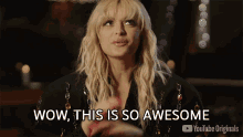 Wow This Is So Awesome Bebe Rexha GIF - Wow This Is So Awesome Bebe Rexha Released GIFs
