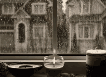 Rain Candle GIF - Rain Candle Cozy GIFs