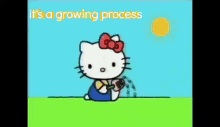 Its A Growing Process Hello Kitty GIF - Its A Growing Process Hello Kitty Growing GIFs