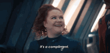 its a compliment lt sylvia tilly star trek discovery im complimenting you i mean that as a compliment