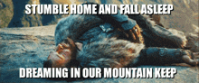 Stumble Home And Fall Asleep Dreaming In Our Mountain Keep GIF - Stumble Home And Fall Asleep Dreaming In Our Mountain Keep Stumble Home And Fall Asleep Dreaming In Our Mountain Keep GIFs