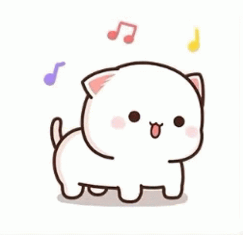happy cute cat cartoon