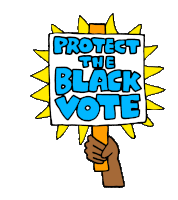 Lcv Black Vote Sticker - Lcv Black Vote Protect The Black Vote Stickers