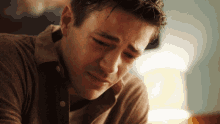 Crying Grant Gustin GIF - Crying Grant Gustin Barry Allen GIFs