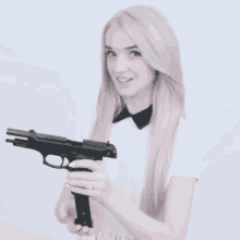 Girl Gun GIF - Girl Gun Pistol GIFs