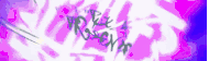 a purple and white background with the word rocky written on it