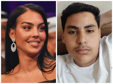 a picture of a woman and a picture of a man 's face