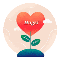 Hugs Heart Images Sticker