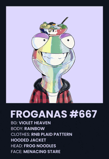 Froganas Rainbow Frog GIF - Froganas Rainbow Frog Frog Noodles GIFs