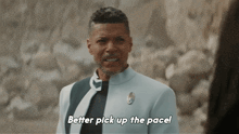 Better Pick Up The Pace Hugh Culber GIF - Better Pick Up The Pace Hugh Culber Star Trek Discovery GIFs