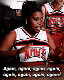Glee Mercedes Jones GIF - Glee Mercedes Jones Again Again Again Again Again Again Again Again GIFs