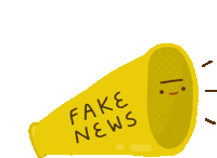 Fake News Blowhorn Sticker