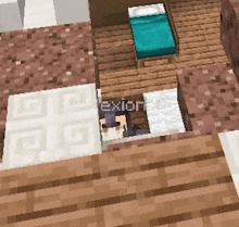 a screenshot of a video game with the word exion on the bottom right