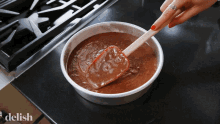 Spreading Mixing GIF - Spreading Mixing Chocolate Dough GIFs