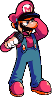 Mario Up Pose Sticker
