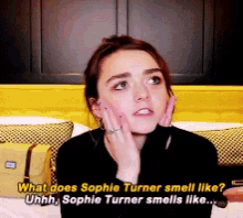 maisie williams and sophie turner mophie smells like