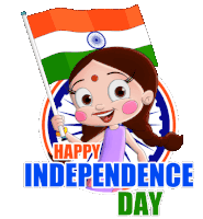 Happy Independence Day Chutki Sticker - Happy Independence Day Chutki Chhota Bheem Stickers