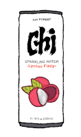 Chi Forest Sparkling Water Sticker - Chi Forest Sparkling Water Lychee Stickers